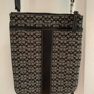 Coach Black Leather Interior Bag with Signature Label